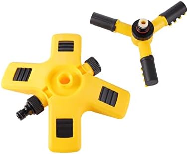 Gardening Watering System Tools 3 Arm 360 Degree Rotating Sprinkler Garden Grass Lawn Automatic Watering Nozzle Large Spraying Area Covered Watering Sprinkler - Image 4