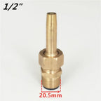5pcs 1/8" 1/4" 3/8" 1/2" 3/4" copper/brass adjustable fountain Jet nozzles(1l2) - Image 2