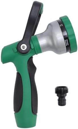 Naroote Heavy Duty Garden Hose Nozzle Sprayer with 6 Spray Modes & Metal Build for Watering Plants Washing Cars Outdoor Use by Naroote