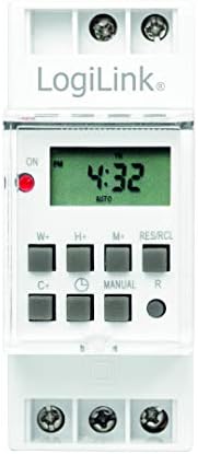 Logilink ET0010 ET0010-DIN-Rail Digital Timer and LCD for Easy Switching of e.g. neon Lights, Water heaters, Lanterns, Irrigation Systems, etc, White - Image 2