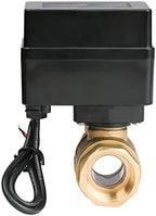 U.S. Solid Motorized Ball Valve- 3/4" Brass Ball Valve with Full Port, 9-36V AC/DC, 2 Wire Auto Return Setup, Normally Open (N/O) - Image 6