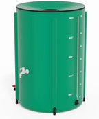 VINGLI Collapsible Rain Barrel Portable Rain Water Collection (Green, 100 Gal w/Scale Line) by VINGLI