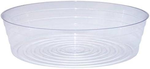 Curtis Wagner Plastics Plant Tray Basket Liner (5-Pack) - Clear, Deep (Diameter: 12.25" Base, 14" Top, 3.62" Depth) Thin Plastic Liners for Planters for Indoor/Outdoor Plant Pots - Image 2