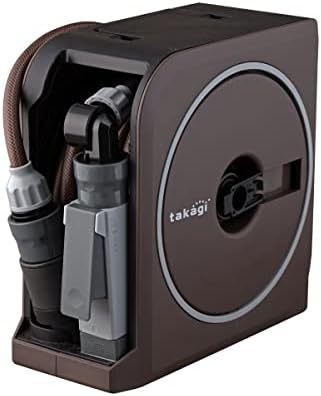 Takagi RM1110BR Hose Reel NANO NEXT 32.8 ft (10 m) (BR), Brown, Fashionable by Takagi
