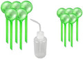Plant Watering Globes Automatic Plant Watering Bulbs House Garden Water Can Spike Flower Houseplant Device Drip Irrigation System(10PCS SL Green Set H) by Unknown