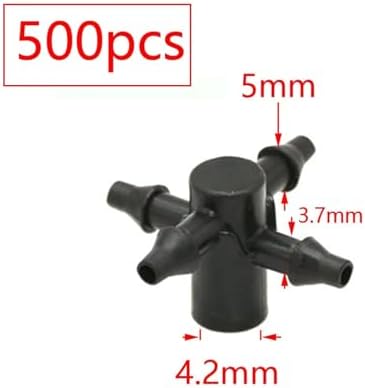 Garden Supplies 2L 4L 8L Pressure Compensating Dripper 2/4-way Arrow Dropper Connector Cross Water Splitter for Arrow Drip System Emitter Nozzle(D) - Image 2