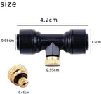 Misting Cooling System,(6-18M) Misting Line + Brass Mist Nozzles + Outdoor Mister for Patio Garden Greenhouse Trampoline for waterpark (18M,White) - Image 7