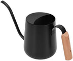 Stainless Steel Watering Can with Long Spout Beech Wood Handle 1000ml for Indoor Plants s Garden (Black) - Image 3