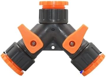 Water Tap Splitter, Garden Hose Splitter 1/2 3/4 inch Thread 2-Way Y Splitter Multicolor(Gray E) by Unknown