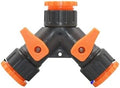 Water Tap Splitter, Garden Hose Splitter 1/2 3/4 inch Thread 2-Way Y Splitter Multicolor(Gray E) by Unknown