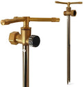 Atlantic 3-Head Solid Brass Sprinkler – Heavy Duty Stainless Steel Spike with 6-Outlet Efficient Irrigation for Lawn, Garden & Farm | Water-Saving Design with Male/Female Hose Connections (2) by Atlantic