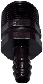 NETAFITM Drip Irrigation Barbed Fittings,3/8" 12MM Black Drip Tubing Coupler Elbow Tee Reducer (Threaded Male Adapter - 12mm X 3/4" MPT, 25 Count) - Image 5