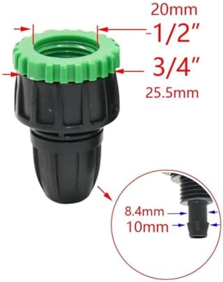 Pipe fitting Garden Tap 1/4" Hose Quick Connector Barb Water Pipe Joint Male Female Thread Drip Irrigation Adapter(F) - Image 2
