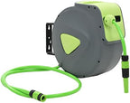 Automatic Retractable Water Hose Reel, 65.6ft Garden Hose with 6.6ft Lead-in Hose, Wall Mounted Watering System with Spray Nozzle, 180 Degree Swivel by Unknown
