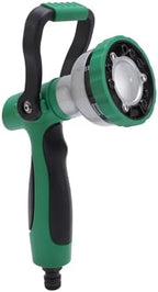 Heavy Duty Water Nozzle, Garden Hose Nozzle with 3 Spray Patterns, 6 Modes Spray Nozzle, Metal and Rubber Construction for Plants, Cars, Floors Washing by Aramox