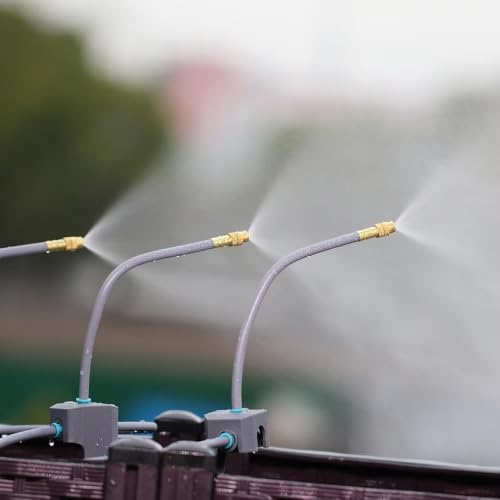 50PCS Garden 1/4Inch Bendable Mist Nozzle,Length- 19.6Inch Copper Sprinkler - Image 6