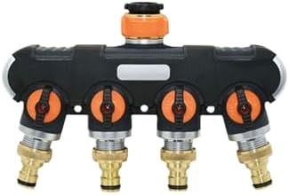 Hoses Connector Brass 3/4 Threaded 4-Way Garden Faucet Manifold Water Pipe 4-Way Manifold Female 3/4 Irrigation Valve 1 pc(B) - Image 6