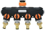 Hoses Connector Brass 3/4 Threaded 4-Way Garden Faucet Manifold Water Pipe 4-Way Manifold Female 3/4 Irrigation Valve 1 pc(G) - Image 6