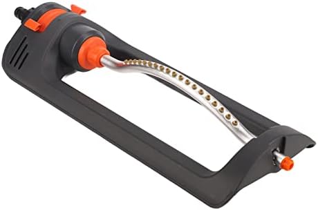 Automatic Oscillating Lawn Sprinkler with 19 Adjustable Spray Patterns Aluminum Alloy Body Heavy-Duty Plastic Base for Garden Irrigation & Yard Watering by Hyuduo