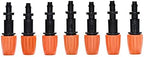 Gardening Watering System Tools Irrigation Atomizing Sprinkler Drip Irrigation System Sprinkler Barb 1/4" Connector Garden Sprinkler 50PCS (Color : Orange) - Image 2