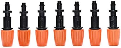 Botanical Garden Lawn Nozzle Irrigation Atomizing Sprinkler Drip Irrigation System Sprinkler Barb 1/4" Connector Garden Sprinkler 50PCS (Color : Orange) - Image 2