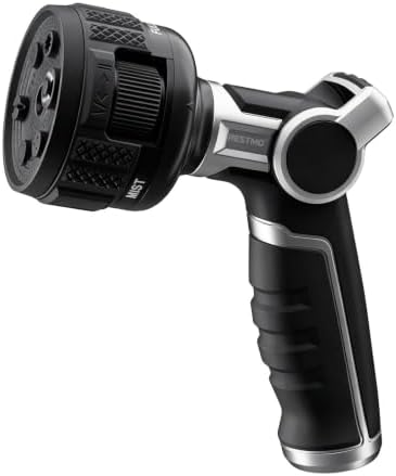 RESTMO Water Hose Nozzle Heavy Duty, Adjustable Garden Sprayer for Outdoor by Restmo