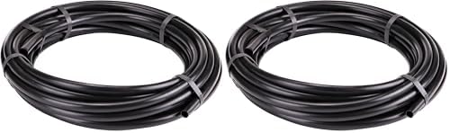 Raindrip 062005P 0.710-Inch Drip Irrigation Supply Tubing, 50-Foot, Black (Pack of 2) - For Drippers, Emitters, Parts, and Systems - Made With Polyethylene by Raindrip