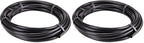 Raindrip 062005P 0.710-Inch Drip Irrigation Supply Tubing, 50-Foot, Black (Pack of 2) - For Drippers, Emitters, Parts, and Systems - Made With Polyethylene by Raindrip