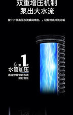 Telescopic garden hose with nozzle, 3x expandable flexible hose, for car washing, yard cleaning, and gardening (black, Water gun + 10M hose) - Image 3