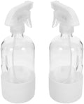 2pcs Glass Spray Bottle White with Silicone Sleeve 500ml Reusable by Unknown
