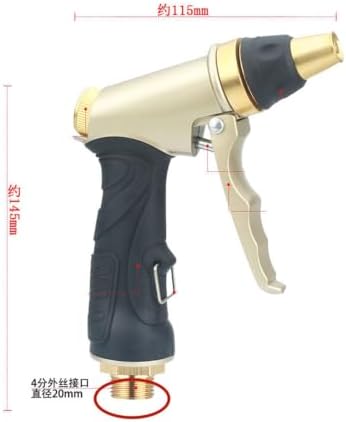 Heavy Duty Metal Garden Sprayer High Pressure Adjustable Water Hose Nozzle Multi Spray Gun for Plant Watering Irrigation(2) - Image 2