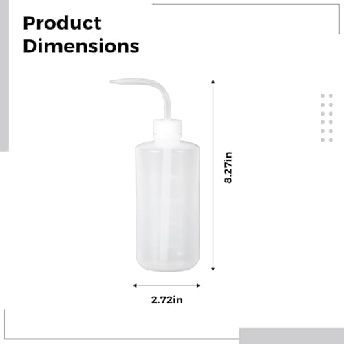 4 Pcs Squeeze Bottles, 16.9 fl oz / 500 ml Capacity Each, for Plants, with Curved Nozzle, Precision Watering, Fertilizer Mixing, Cleaning Tasks, Indoor Plant Care - Image 6