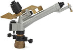 Impact Sprinkler Gun, 1.5"" Impact Sprinkler Water Irrigation Tool Water Spray Gun Adjustable Rain Spray Gun Large-Area Agriculture Irrigation Spray Gun for Agriculture Lawn, Silver - Image 4
