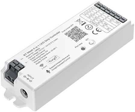 BTF-LIGHTING 5in1 Bluetooth Mesh LM053 LED Controller, DC12V/24V by BTF-LIGHTING