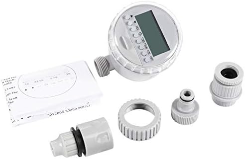 Solar Powered Irrigation Timer with LCD Display and Rainproof Cover for Garden Drip Watering Systems by Unknown