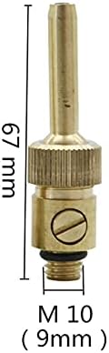 Quick Connect Garden Hose Brass Water Curtain, Water Line Fountain Nozzle, Adjustable 1/4" M10 M12 M14 External Thread Fountain, With Valve Garden Landscape Tools (Color : Army Green) - Image 2