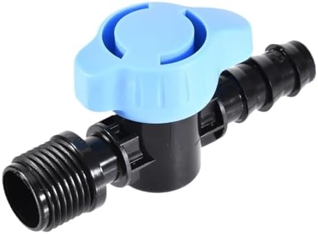 1/2" to 16mm PE Hose Barb Mini Valve Garden Tap Pipe Connector Drip Irrigation Fitting Water Control Adapter by Unknown