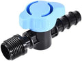 1/2" to 16mm PE Hose Barb Mini Valve Garden Tap Pipe Connector Drip Irrigation Fitting Water Control Adapter by Unknown