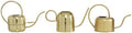 Deco 79 Metal Watering Can Indoor Outdoor Planter Small Planter Pot, Set of 3 Planters 7", 8", 9" H, Gold by Unknown