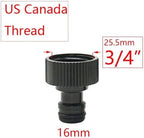 Garden Supplies Garden Tap 1/4" Hose Quick Connector 4/7 8/11 16mm Barb Water Pipe Joint 1/2" 1" 3/4" Male Female Thread Drip Irrigation Adapter Nozzle(Pink) - Image 2