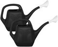 Bloem Promo 2 Gallon Plastic Watering Can, Black, 2-Pack by Bloem