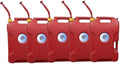 KP Utility 5-Gallon Red Watering & Storage Can – Durable Leak-Proof Flexible Pour Spout, Secure Cap & Easy Carry Handle - 5 Pack by KOOLPRODUCTS