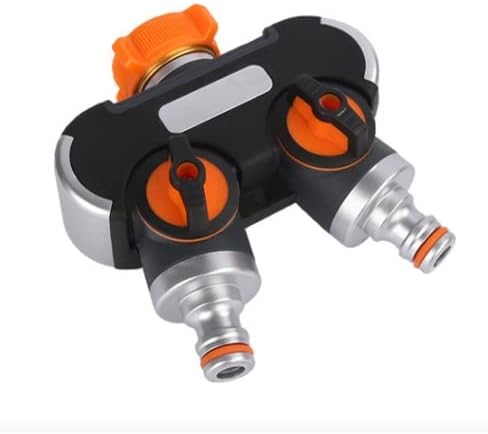 2-Way Garden Hose Connector, Faucet Adapter Attaches 2 Hoses to 1 Spigot, Faucet Connector with Valve, Garden Hose Splitter - Image 3