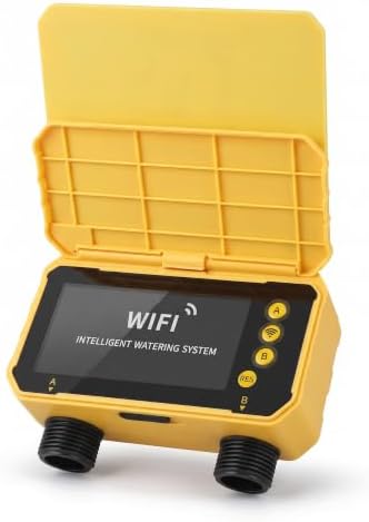 Luqeeg WiFi Sprinkler Timer, Solar Powered Rain Delay App Control 2 Zone Solar Watering System with Accuracy Filter, Sprinkler System | Irrigation Timer for Yard Balcony Garden by Luqeeg-GiveLifetoEnjoy