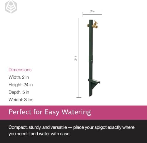 Yard Butler IHBE-6KD Garden Hose Bib Extender - Durable Hose Stand for Keeping It Elevated - Convenient Garden Accessory - Rust-Resistant - Anti-Kink Design - Easy Installation - Image 6