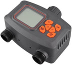 Asixxsix 2 Zone Sprinkler Timer, Dual Outlets Programmable Water Hose Timer, Digital Automatic Irrigation Controller with Rain Sensor and Builtin Filter for Garden Lawn Farm - Image 3