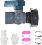 PVC Rain Barrel Diverter Kit, 3/4 Inch Valve, Spigot with Bulkhead Fitting Leak-Proof Adapter - Image 3