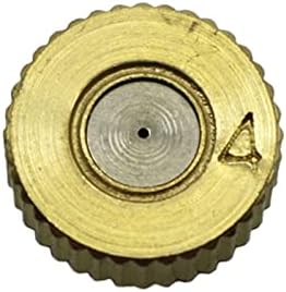 50 Pcs 3/16" Thread 0.2/0.3/0.4/0.5mm Brass Misting Nozzles Garden Greenhouse Flower Plant Irrigation System Atomizing Sprayers(0.4mm) by Unknown