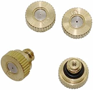 Garden Lawn Sprinkler Irrigation System 3/16 Inch External Thread Copper Stainless Steel Atomizing Atomizing Nozzle Garden Irrigation Mist Cooling Dust Sprayer 5 Pieces (Color : 0.5mm) - Image 4