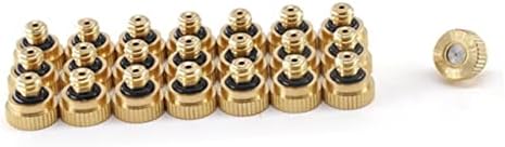 POPETPOP 96pcs Air Atomizing Nozzle Brass Misting Nozzles for Cooling System Low Pressure Self-Sealing Lead - Image 4